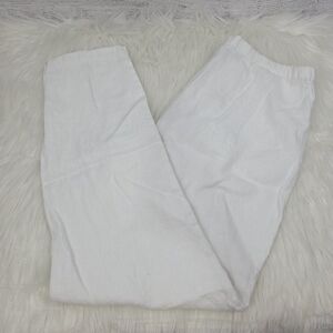 Chico's White Women's Linen Chino Pants